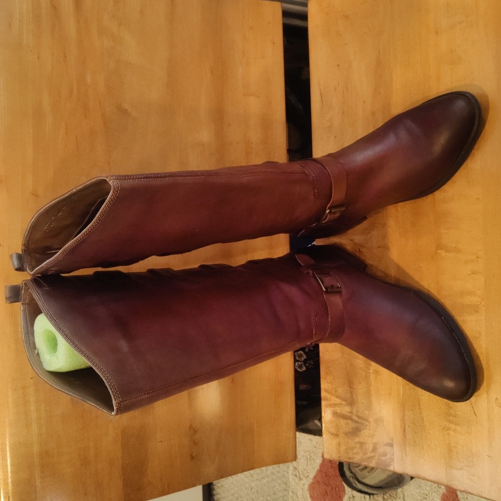 Arturo Chaing Italian Made Elsie Riding Boots Size 8.5 Brown With Box - Picture 6 of 13